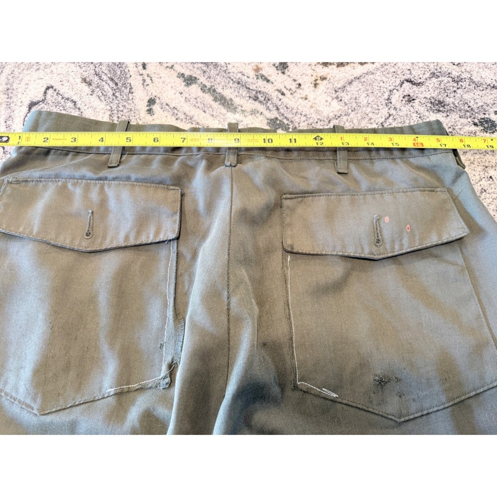 Vintage 1978 Lion Uniform Military Fire Resistant Aramid Trousers Olive Drab 36 - Picture 6 of 11
